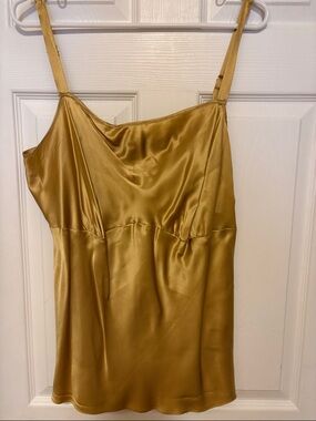 Anne Klein Satin Camisole In Gold